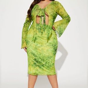 2 Pc Set- Skirt Set GREEN